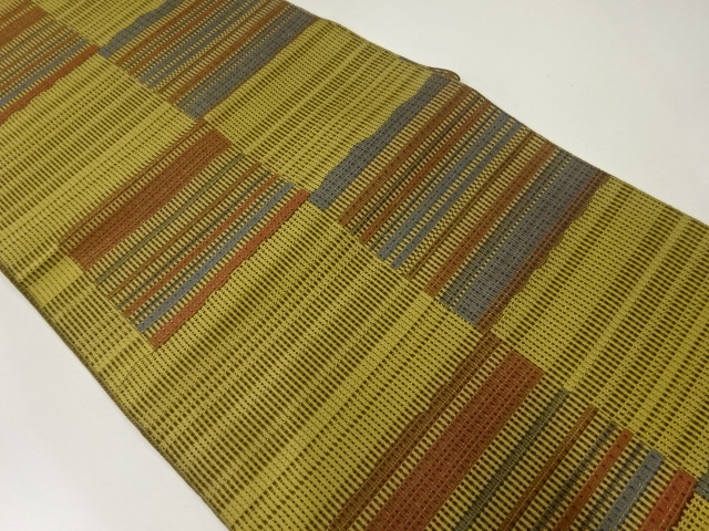 変わり市松模様織出し名古屋帯